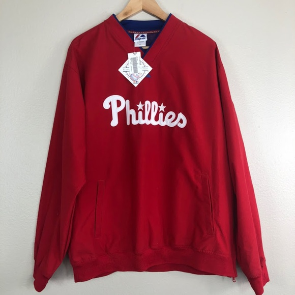 Majestic Other - Mens Philadelphia Phillies MLB V-Neck NWT